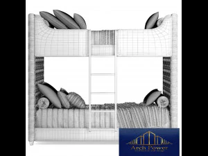 Rh Devyn Bed 3D Model