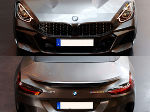 AVTOBMW Z4 M40I Roadster HQ Interior 3D मॉडल