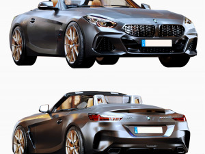 AVTOBMW Z4 M40I Roadster HQ Interior 3D मॉडल