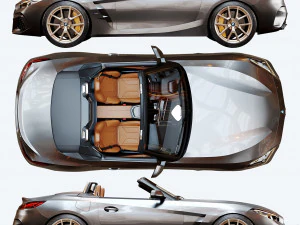 AVTOBMW Z4 M40I Roadster HQ Interior 3D Model