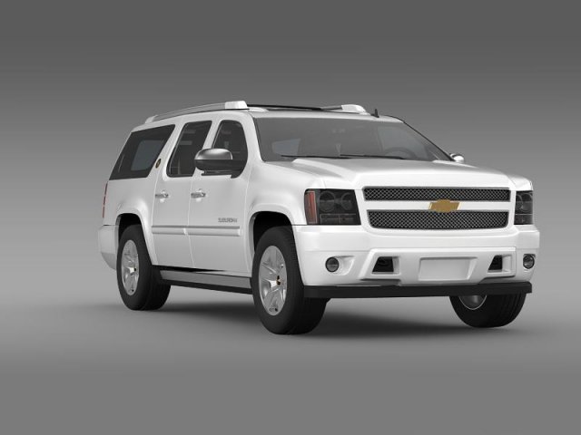 Chevrolet Suburban 2021 3D Model .c4d .max .obj .3ds .fbx .stl .blend 