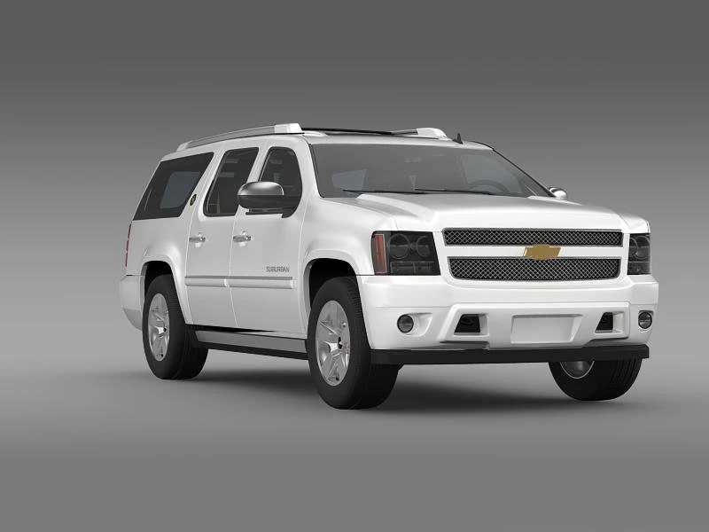 Chevrolet Suburban 2021 3D Model .c4d .max .obj .3ds .fbx .stl .blend