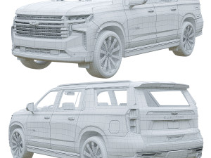 Chevrolet Suburban 2021 3D Model