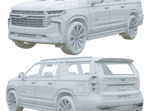 Chevrolet Suburban 2021 3D Model