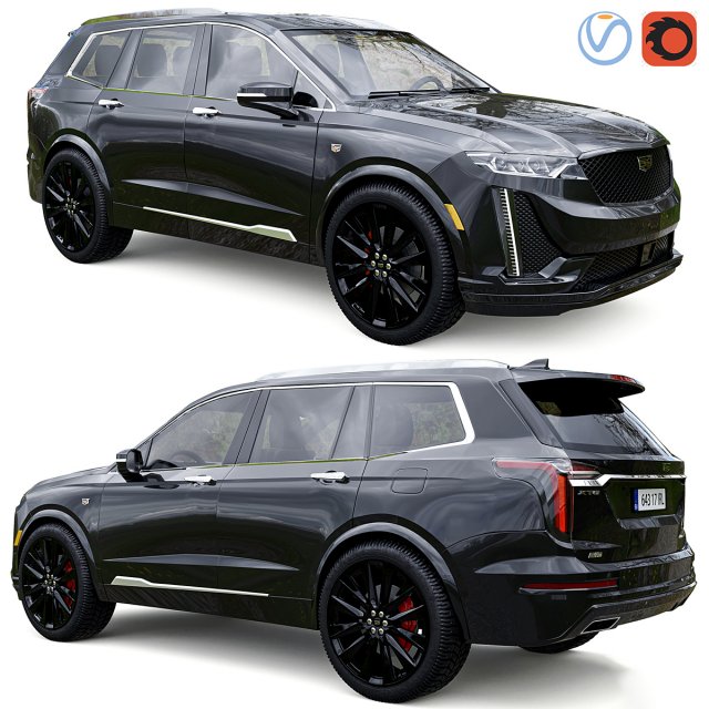 Cadilas Xt6 Modelo 3D .c4d .max .obj .3ds .fbx .stl .blend 