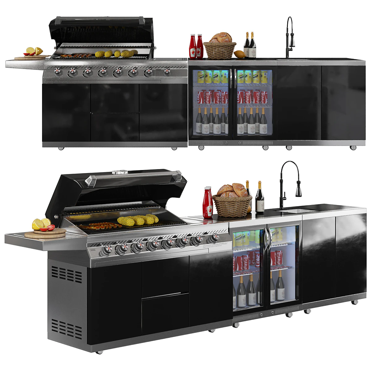 Whistler Outdoor Grill 3D Model .c4d .max .obj .3ds .fbx .stl .blend