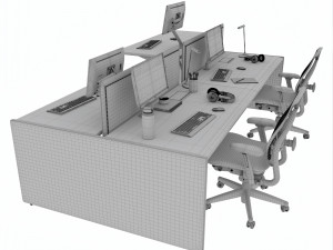 Renew Link Workstation Celle chair Modelo 3D