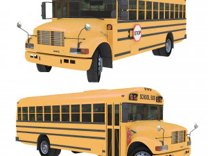 School Bus 3D Model