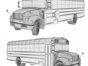 School Bus 3D 모델