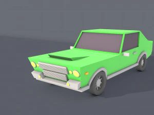 coche de baja poli Modelo 3D