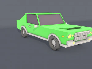 low poly car 3D Model