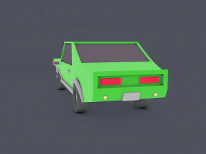 low poly car 3D Model