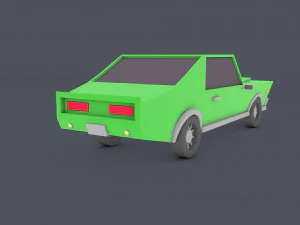 low poly car 3D Model