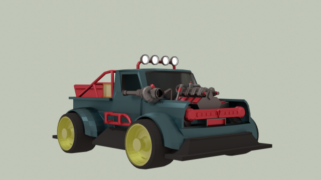 rally car 3D Model .c4d .max .obj .3ds .fbx .stl .blend 