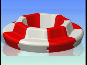 garden bench 3D 모델