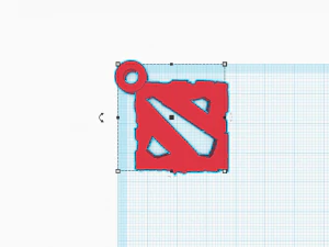 dota2 keychain 3D Model