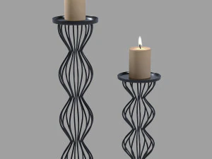 moderne kandelaars 3D Model