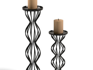 modern candlesticks Model 3D