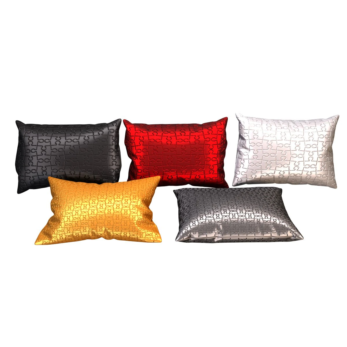 pillows puzzle 3D Model .c4d .max .obj .3ds .fbx .stl .blend 