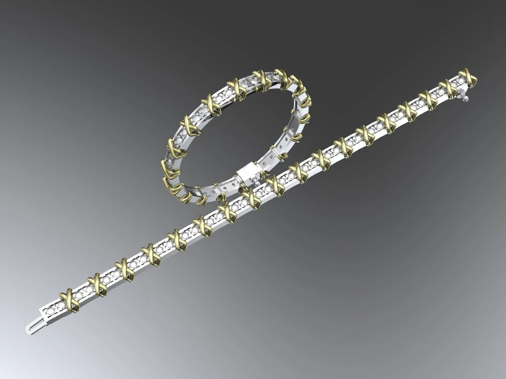 Bracelet 3D Print Model .c4d .max .obj .3ds .fbx .stl .blend 