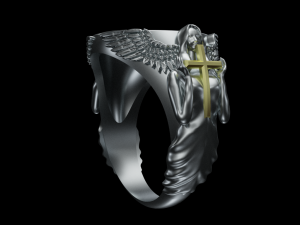 Angel ring 3D Print Model