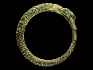 Crocodile ring Model do druku 3D