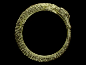 Crocodile ring 3D Print Model
