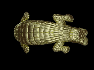 Crocodile ring 3D Print Model