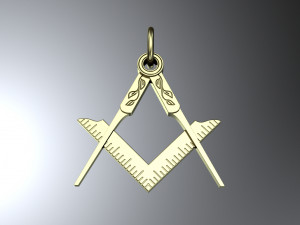 Masonic pendant 3D-printmodel