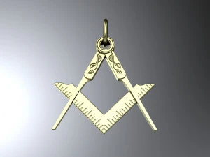 Masonic pendant 3D Print Model