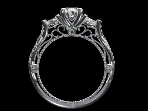Engagement ring 3D Print Model