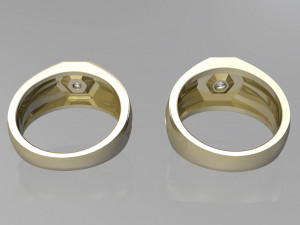 Mens solitaire ring 3D printmodel