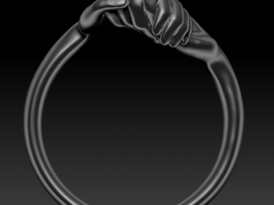 Holding hands ring 3D 打印模型