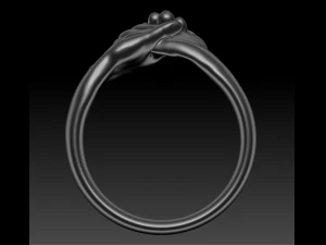 Holding hands ring 3D Print Model