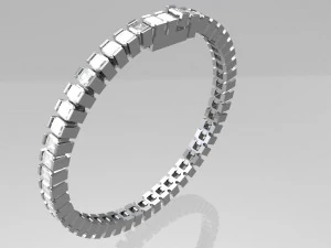 Tennis bracelet 3D Print Model