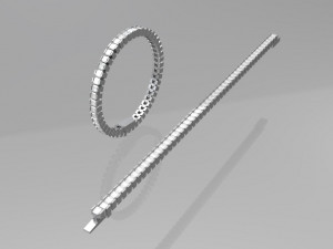 Tennis bracelet 3D Print Model