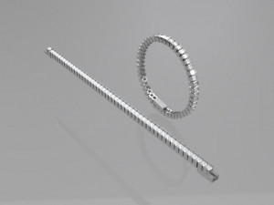 Tennis bracelet 3D Print Model