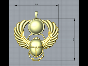 Scarab pendant 3D Принт Модель