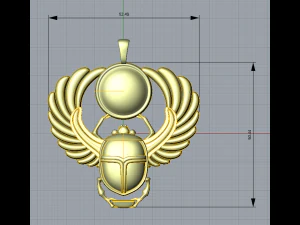 Scarab pendant 3D Print Model