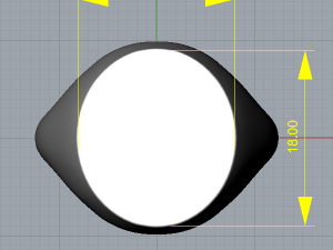 Oval signet ring - base Modèles 3D en vedette