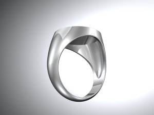 Round signet ring-base 3D Print Model