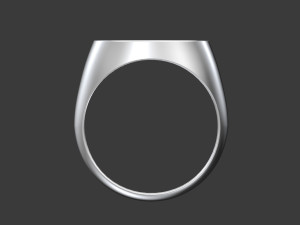 Round signet ring-base 3D Print Model