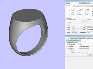Round signet ring-base 3D Print Model