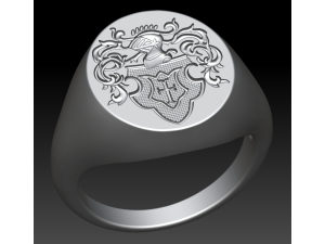 Family crest ring 3D Print Model