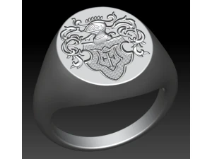 Family crest ring 3D Print Model