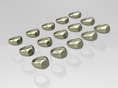 Signet ring -base 3D Принт Модель