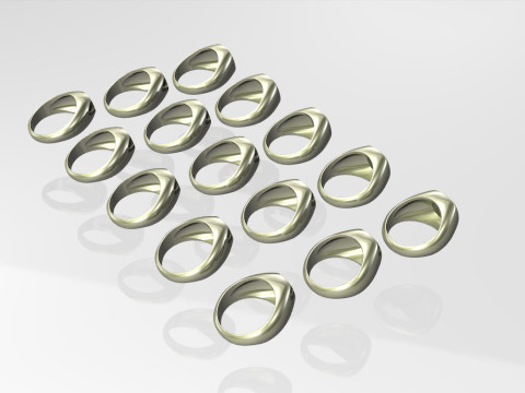 Signet ring -base 3D Принт Модель