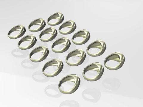 シグネットリング - ベース 3Dプリントモデル in 指輪 517585 | 3DExport