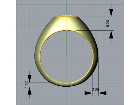 Mens ring 3D Print Model