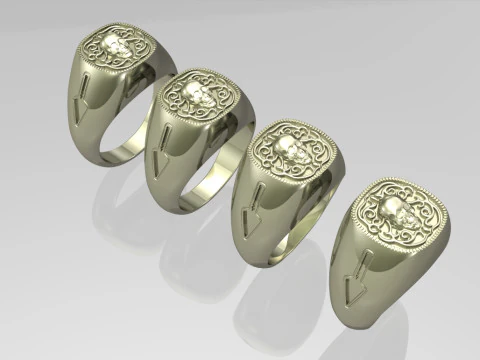 Masonic ring 3D Print Model